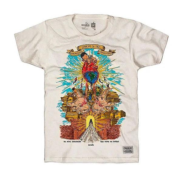 Camiseta Emaus Paz Colorida - Fonseca Trend