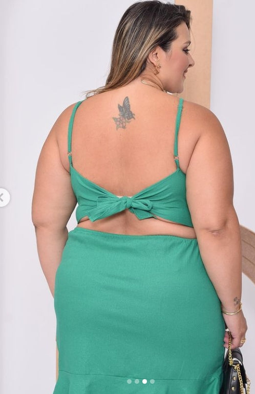 VESTIDO LINHO PLUS SIZE