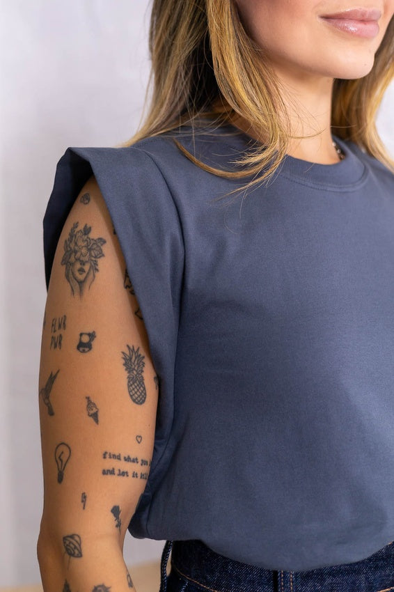 Muscle Tee Cinza
