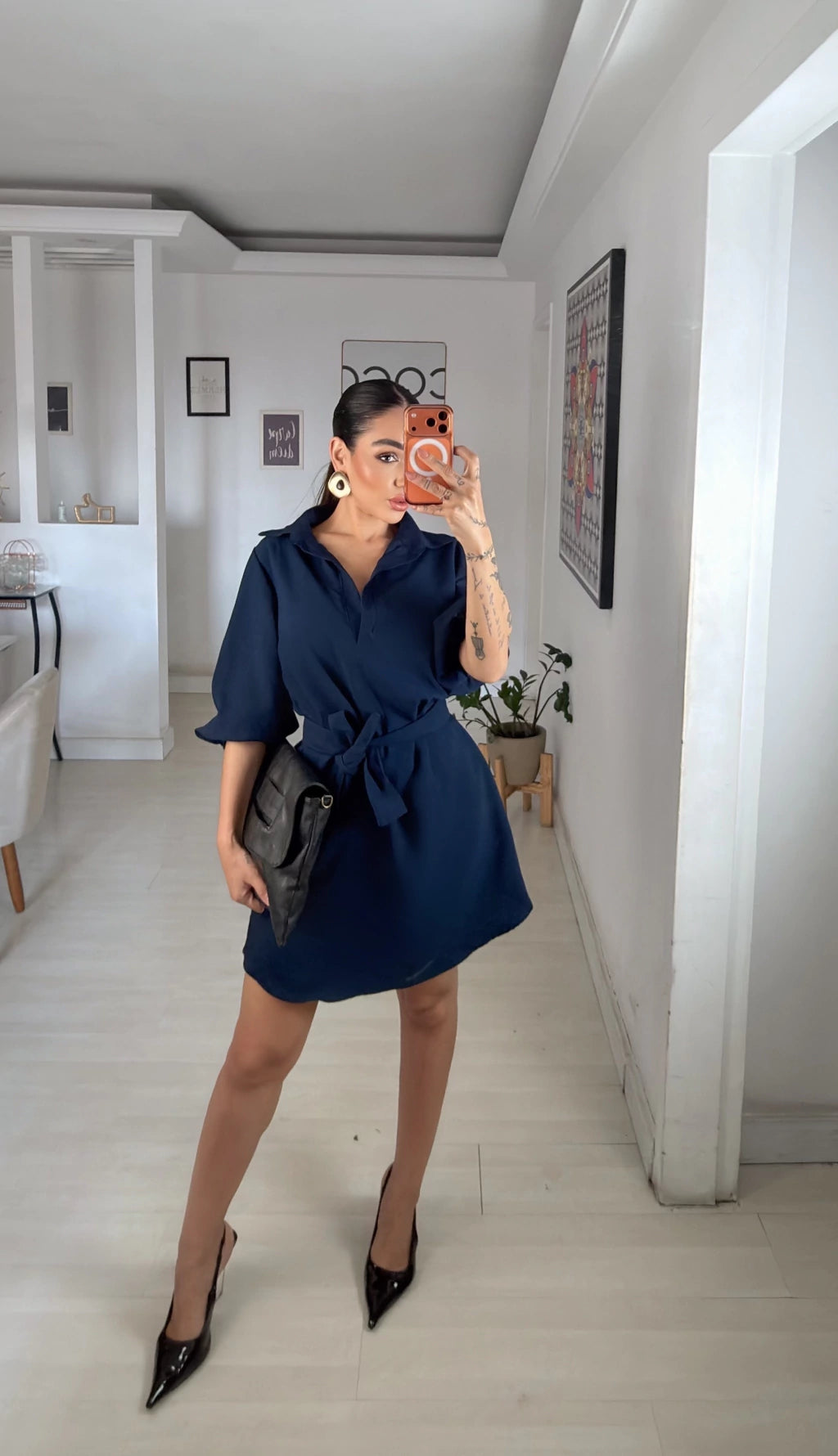Chemise decote em V