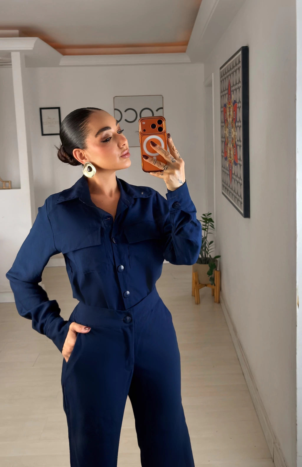 Conjunto calça elástico no cos e Jaqueta